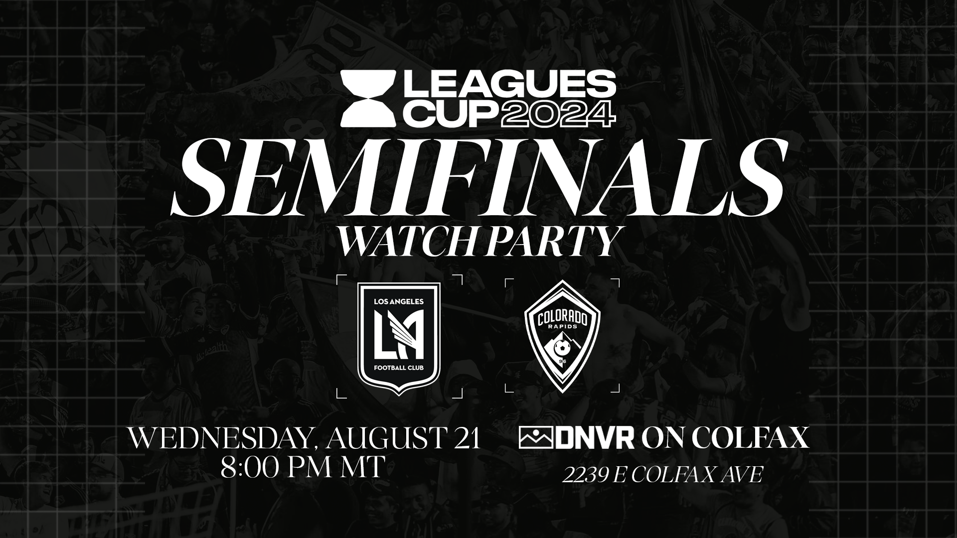 Leagues Cup Semifinals Watch Party TONIGHT: Rapids vs LAFC 